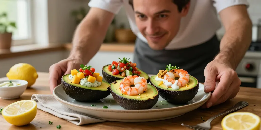 avocat crevette revisité