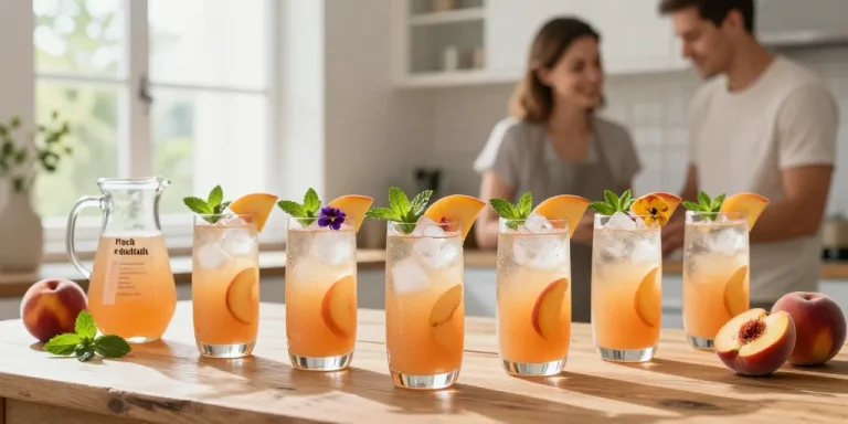 cocktail sans alcool peche