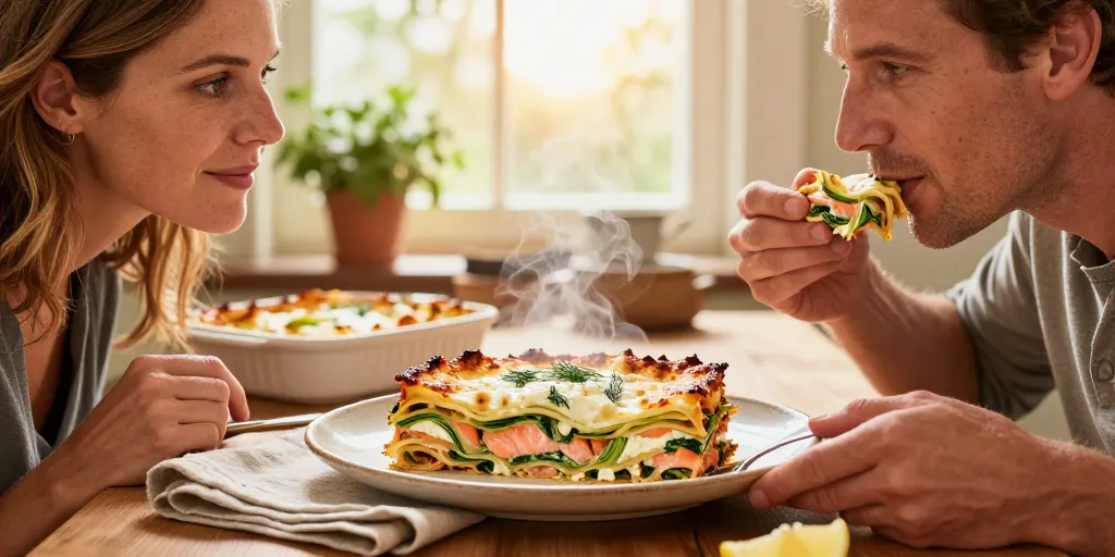 lasagne saumon poireau ricotta