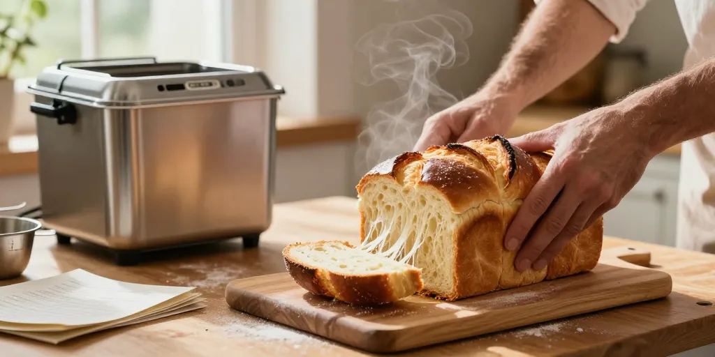 brioche moelleuse machine à pain