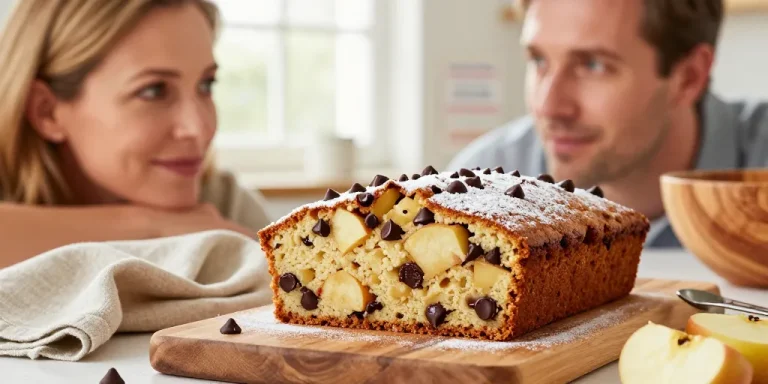 gateau pommes pepites chocolat