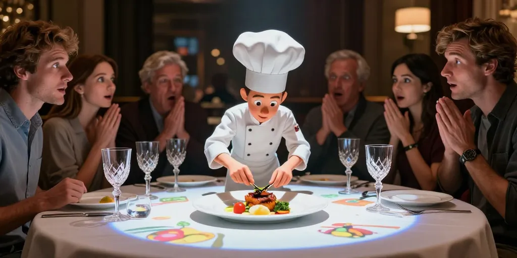 Le Petit Chef menu : les prix et les spécialités du spectacle